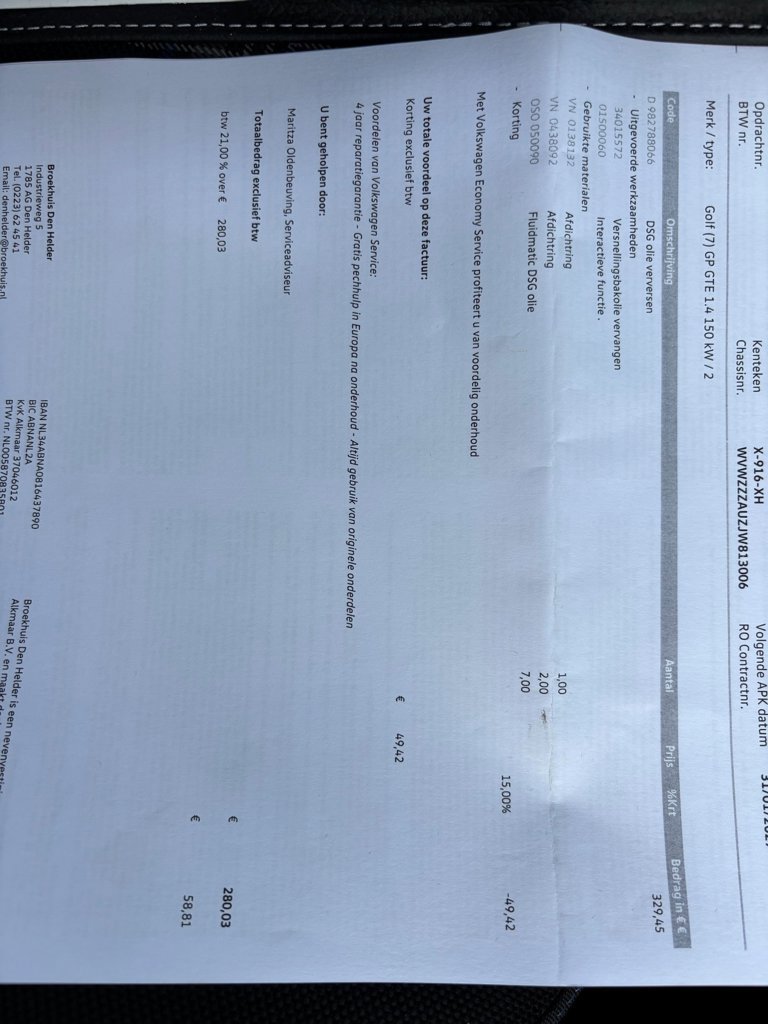 Volkswagen Golf 1.4 TSI GTE PHEV DSG (2018), foto 15