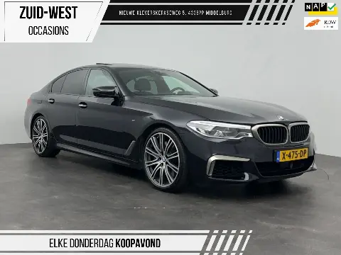 BMW 5-serie M550i xDrive High Executive B&W Stoelkoeling 360 (2017)