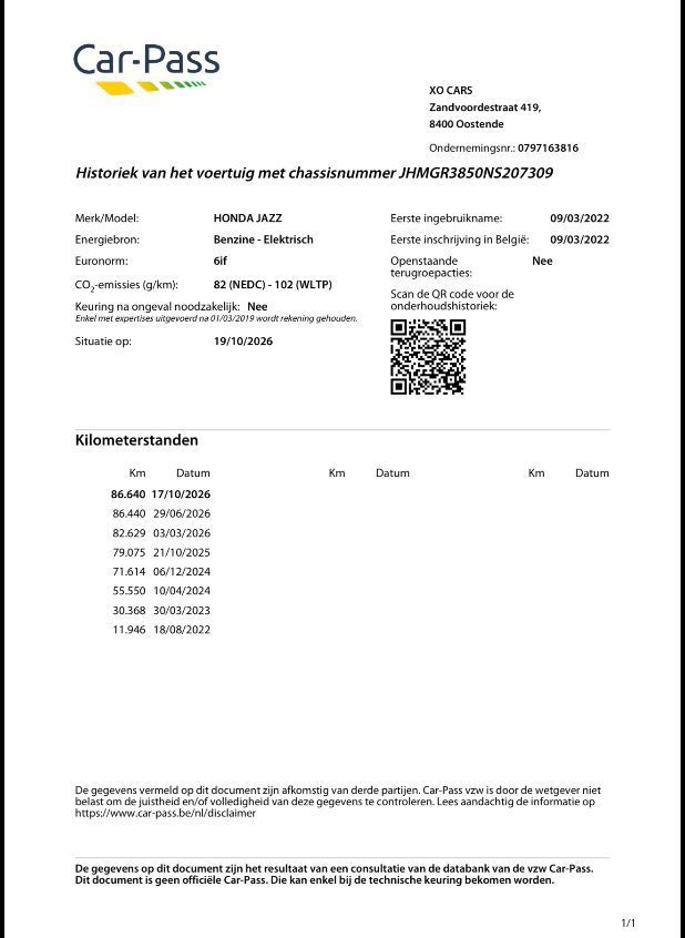 Honda Jazz 1.5 e:HEV Elegance Hybride 2022 (2022), foto 44