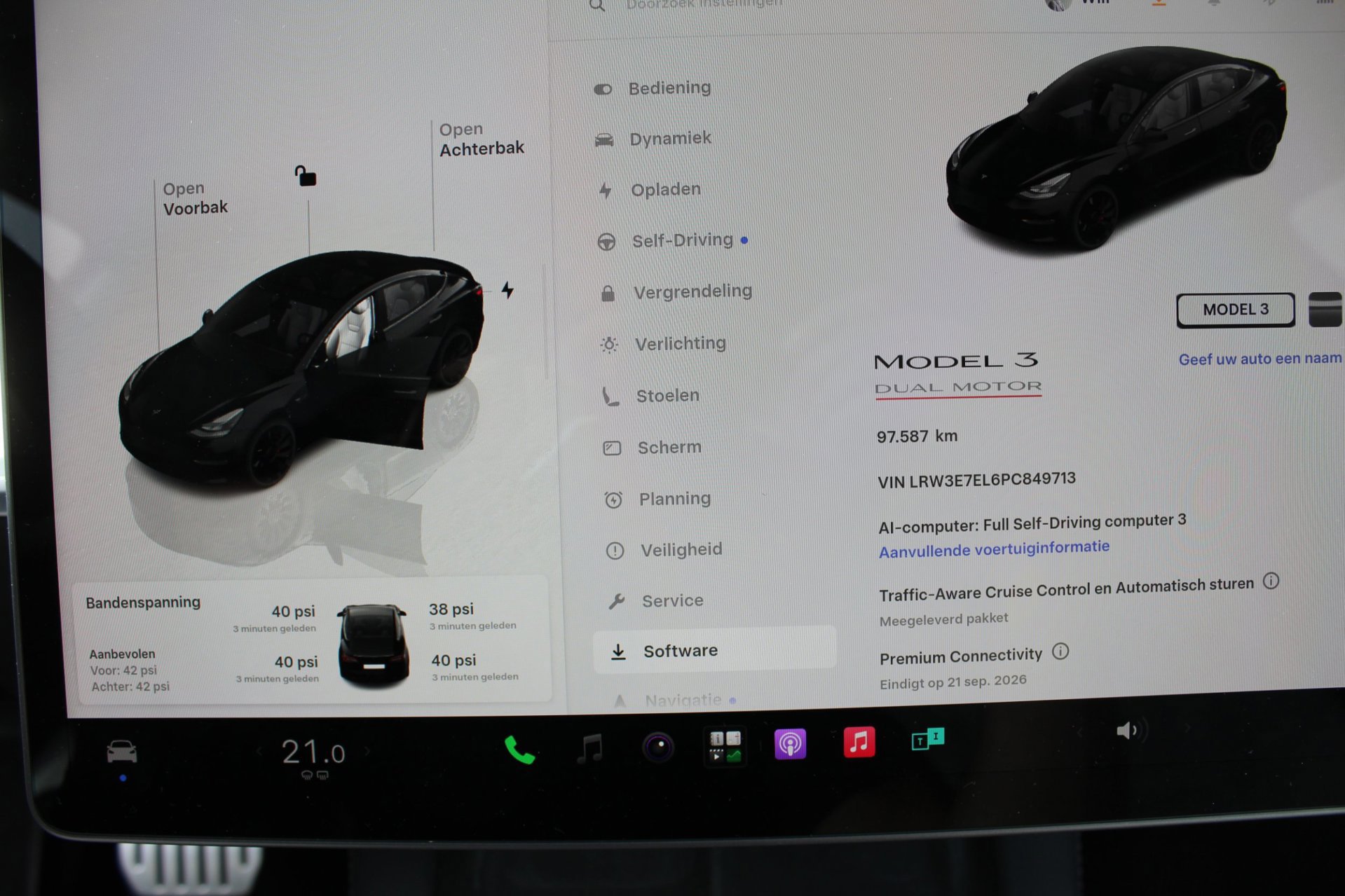 Tesla Model 3 Performance AWD 75 kWh SOH 92% 1 (2023), foto 14